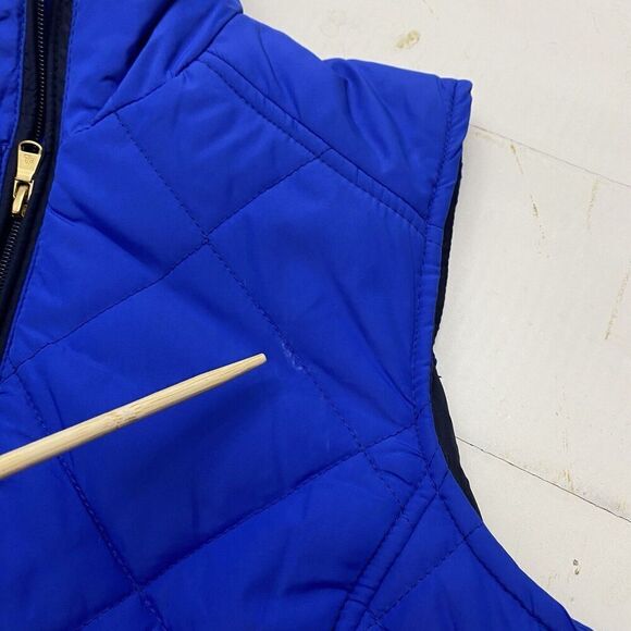 Lauren Ralph Lauren Blue Quilted Jacket Vest Women's Size Small Preppy - Picture 5 of 14